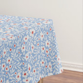 Holzblock-Blumenmuster Tischdecke (Beispiel)