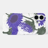 Holzblock Drucksonnenblume lila Case-Mate iPhone Hülle (Rückseite (Horizontal))
