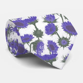 Holzblock Drucksonnenblume lila Krawatte (Gerollt)