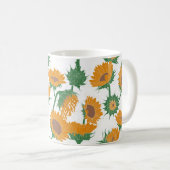 Holzblock Drucksonnenbraun orange Kaffeetasse (VorderseiteRechts)