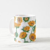 Holzblock Drucksonnenbraun orange Kaffeetasse (Vorderseite Links)