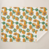Holzblock Drucksonnenbraun orange Sherpadecke (Vorderseite (Horizontal))