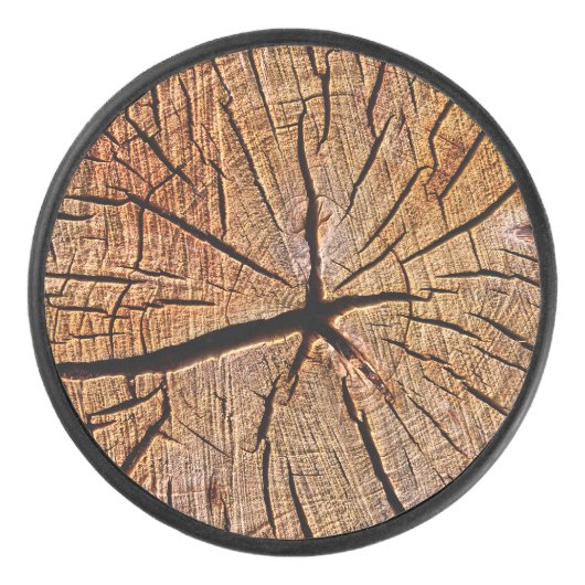 Holzblock Eishockey Puck (Vorderseite)