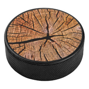 Holzblock Eishockey Puck
