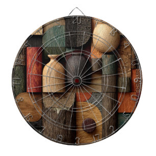 Holzblock-Kunst-Dartboard Dartscheibe