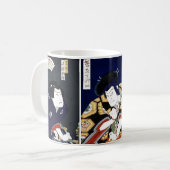 Holzblock Print Samurai Kaffee Kaffeetasse (Vorderseite Links)