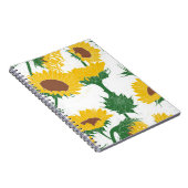 Holzblock Print Sunflower gelb Notizblock (Rechte Seite)