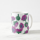Holzblock Print Sunflower pink Kaffeetasse (VorderseiteRechts)