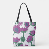 Holzblock Print Sunflower pink Tasche (Rückseite)