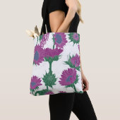 Holzblock Print Sunflower pink Tasche (Von Nahem)