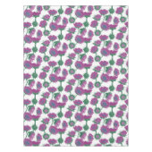 Holzblock Print Sunflower pink Tischdecke (Vorderseite)