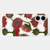 Holzblock Print Sunflower rot Case-Mate iPhone Hülle (Rückseite (Horizontal))