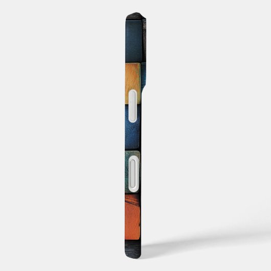 Holzblock Texture iPhone Case (Rückseite / Rechts)