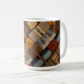 Holzblock-Typografie und Kunstkollektion 2 Kaffeetasse (VorderseiteRechts)