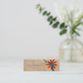 Holzblüte Mini Visitenkarte (Stehend Vorderseite)