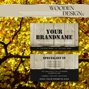 Holzböden Lichtbraun Holz Grain Look Chic Visitenkarte