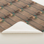 Holzboden mit Kiefernzapfen Sherpadecke (3/4)