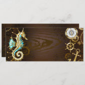 Holzboden mit mechanischem Seepferd Ankündigung (Vorne/Hinten)