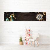 Holzboden mit mechanischem Seepferd Banner (Insitu)