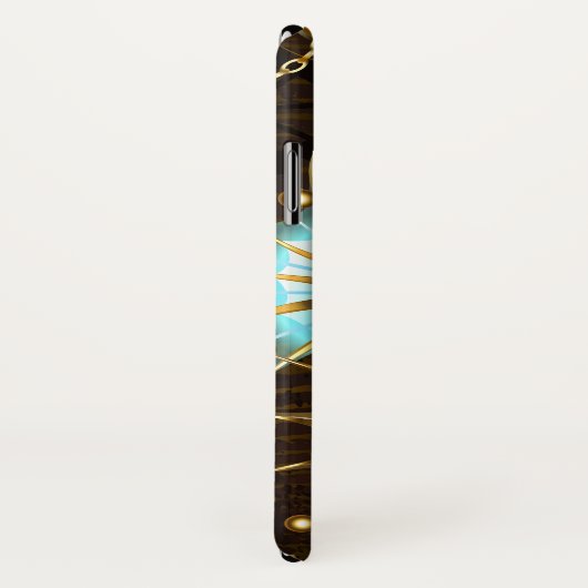 Holzboden mit mechanischem Seepferd Case-Mate iPhone Hülle (Hinten/Rechts)