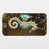 Holzboden mit mechanischem Seepferd Case-Mate iPhone Hülle (Rückseite (Horizontal))