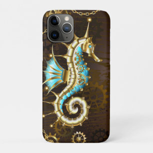 Holzboden mit mechanischem Seepferd Case-Mate iPhone Hülle