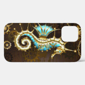 Holzboden mit mechanischem Seepferd Case-Mate iPhone Hülle (Rückseite (Horizontal))