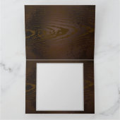 Holzboden mit mechanischem Seepferd Dankeskarte (Innenseite)