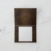 Holzboden mit mechanischem Seepferd Dankeskarte (Innenseite)