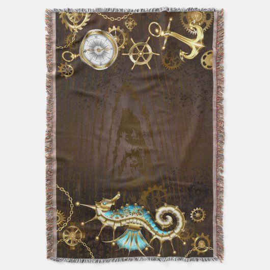 Holzboden mit mechanischem Seepferd Decke (Vorderseite Vertikal)