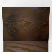 Holzboden mit mechanischem Seepferd Dreifach Gefaltete Einladung (Innen Erste Seite)