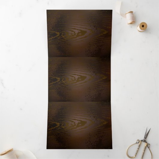 Holzboden mit mechanischem Seepferd Dreifach Gefaltete Einladung (Innenseite)