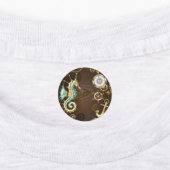 Holzboden mit mechanischem Seepferd Etiketten (Befestigt)