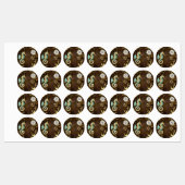 Holzboden mit mechanischem Seepferd Etiketten (Blatt)