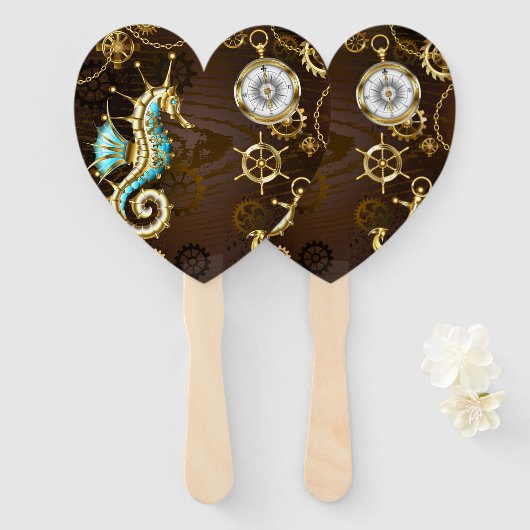 Holzboden mit mechanischem Seepferd Fächer (Vorne und Hinten)