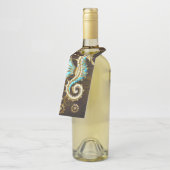 Holzboden mit mechanischem Seepferd Flaschenanhänger (Angewinkelt)