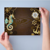 Holzboden mit mechanischem Seepferd Flyer (Hand)