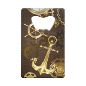 Holzboden mit mechanischem Seepferd Geldbeutel Flaschenöffner (Rückseite)