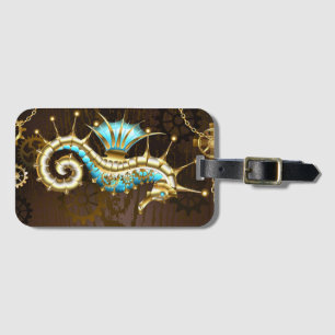 Holzboden mit mechanischem Seepferd Gepäckanhänger