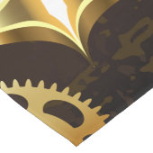 Holzboden mit mechanischem Seepferd Großer Tischläufer (Ecke)