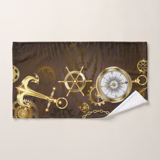 Holzboden mit mechanischem Seepferd Handtuch (Handtuch)