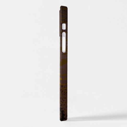 Holzboden mit mechanischem Seepferd iPhone Hülle (Linke Seite)