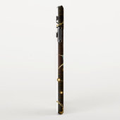 Holzboden mit mechanischem Seepferd iPhone Hülle (Rechte Seite)