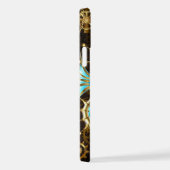 Holzboden mit mechanischem Seepferd iPhone Hülle (Rechte Seite)