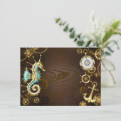 Holzboden mit mechanischem Seepferd Karte (Stehend Vorderseite)