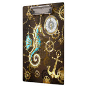 Holzboden mit mechanischem Seepferd Klemmbrett (Links)