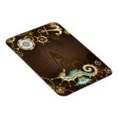 Holzboden mit mechanischem Seepferd Magnet (Rechte Seite)