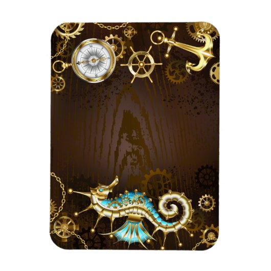 Holzboden mit mechanischem Seepferd Magnet (Vertikal)