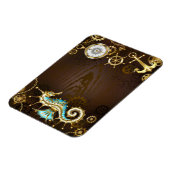 Holzboden mit mechanischem Seepferd Magnet (Linke Seite)