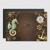 Holzboden mit mechanischem Seepferd Magneteinladung (Vorne/Hinten)